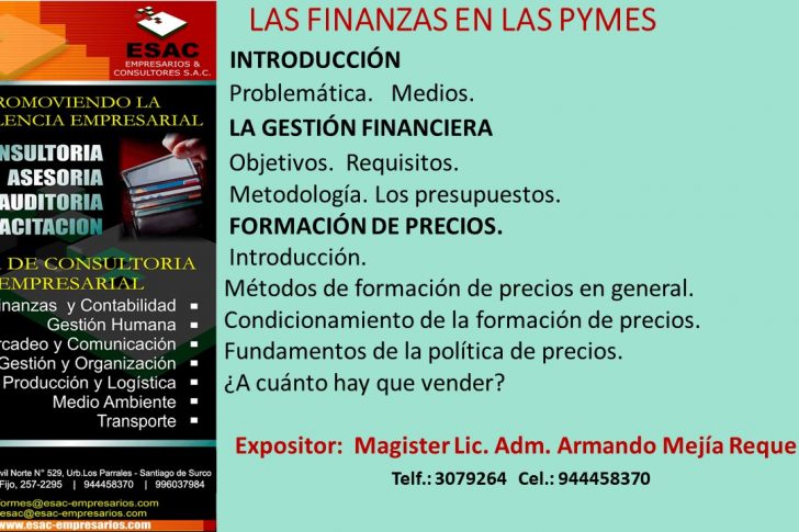 Las Finanzas en las Pymes